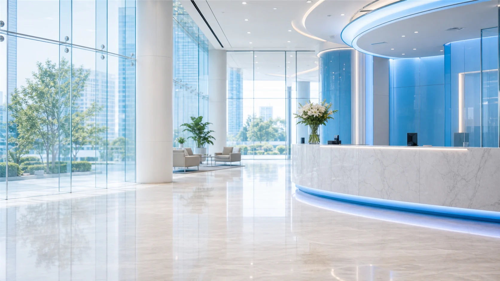 Premium hotel style lobby