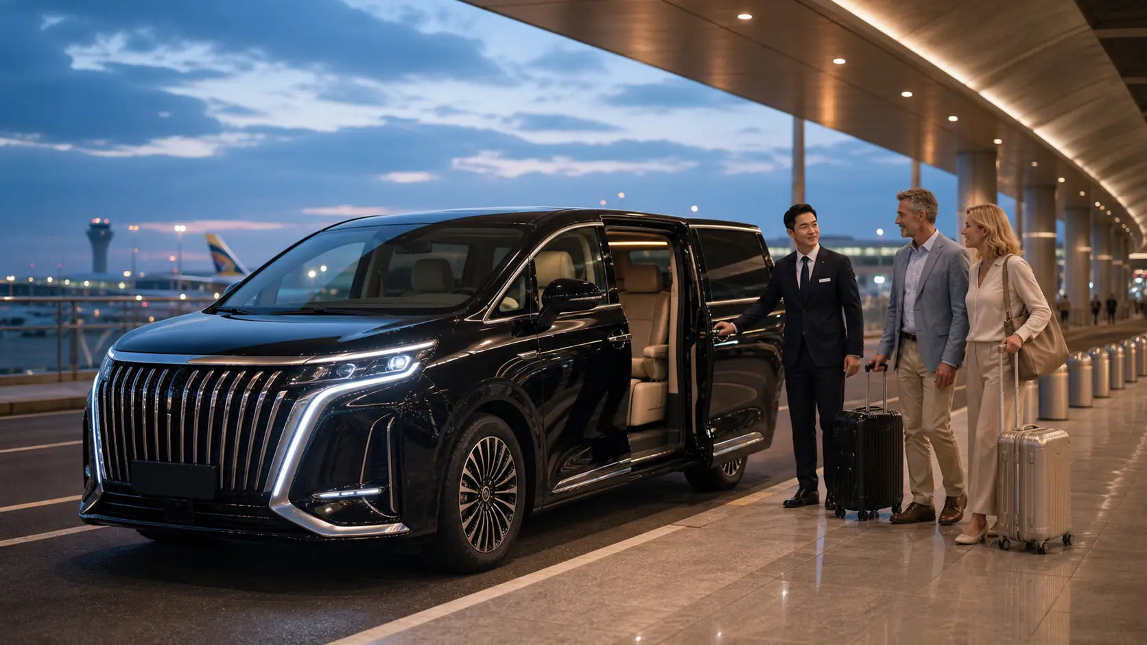 Premium Chinese MPV airport pickup
