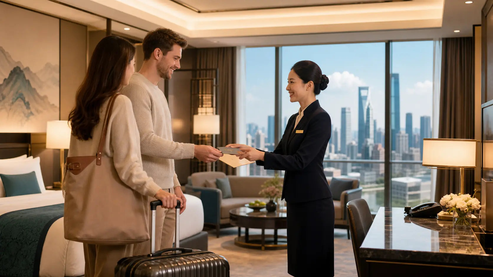 Five-star hotel suite